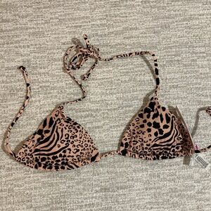 Victoria's Secret Animal Print Bikini Top xs